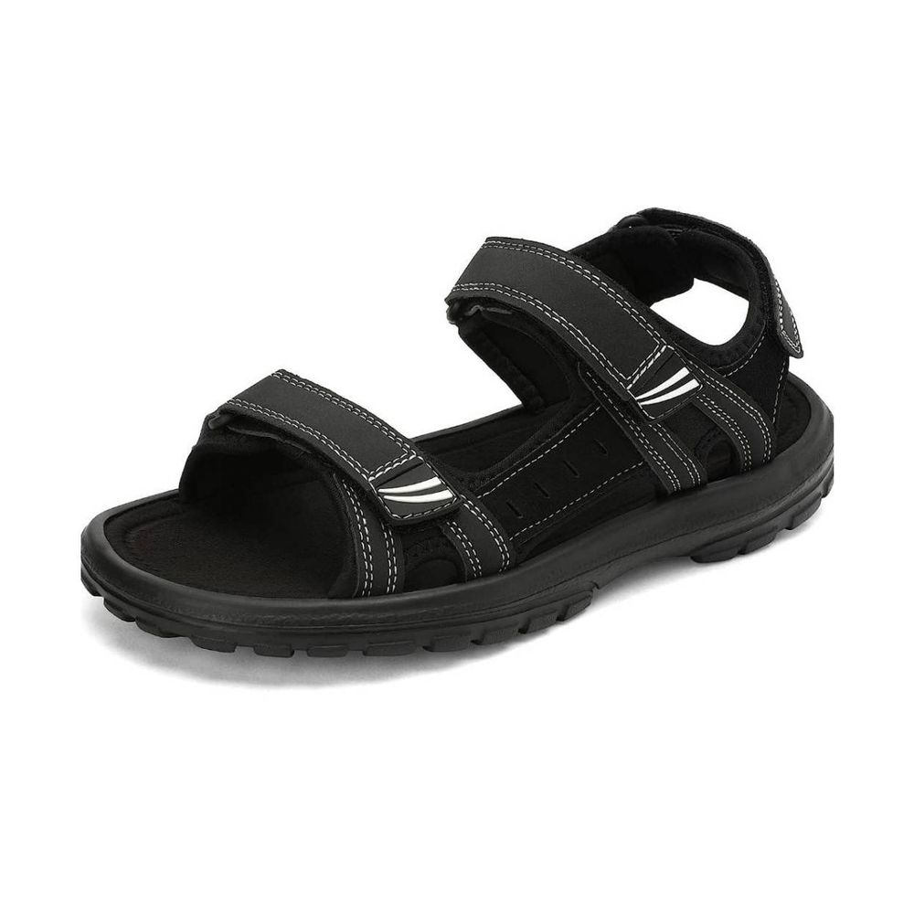 Men Sandals Outdoor Lightweight Anti Slip Waterproof Black Size 10